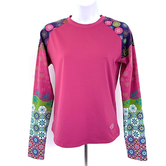 The North Face Tops - North Face Vapor Wick Athletic Top Sz S Floral